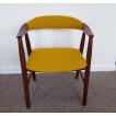 Farstrup Yellow Boucle Teak Chair